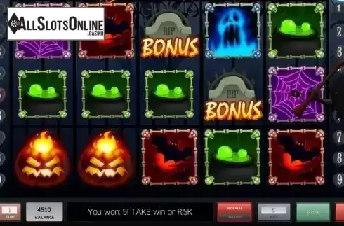 Win Screen. Halloween Slot from InBet Games