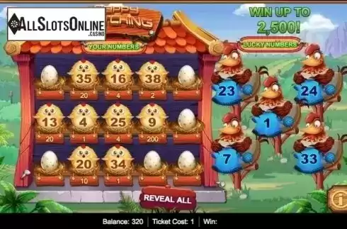 Game Screen 2. Happy Hatching from IGT