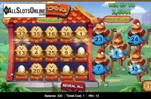 Game Screen 3. Happy Hatching from IGT