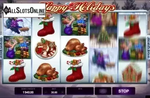 Reel Screen 2. Happy Holidays from Microgaming