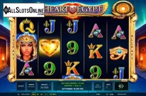 Free Spins 2. Heart of Egypt from Greentube