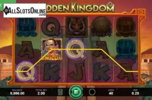 Cash Wild Screen. Hidden Kingdom from Caleta Gaming
