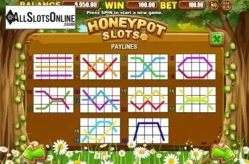 Lines. Honeypot Slots from Allbet Gaming