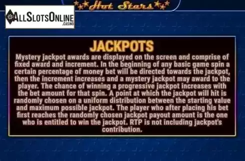 Jackpots. Hot Stars (Fazi) from Fazi