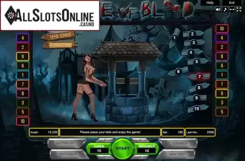 Free Spins. House of Blood from Platin Gaming
