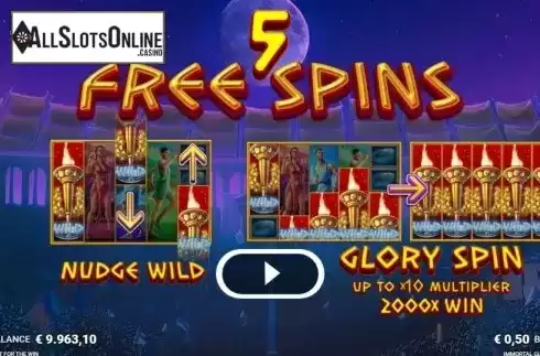 Free Spins 1. Immortal Glory from JustForTheWin
