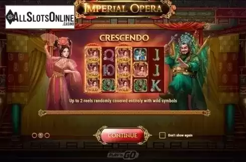 Intro Game screen 2. Imperial Opera from Play'n Go