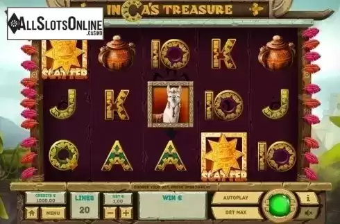 Reel Screen. Inca's Treasure from Tom Horn Gaming