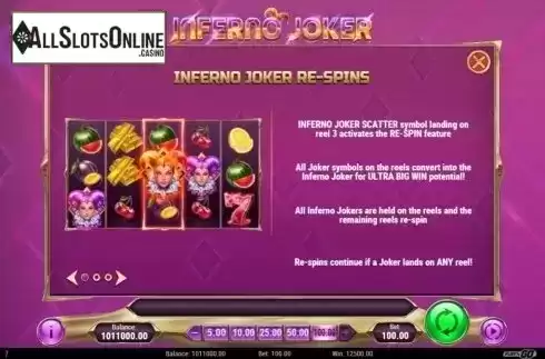 Features. Inferno Joker from Play'n Go