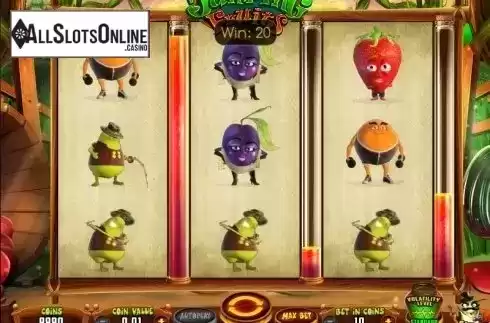 Game Workflow screen. Jumping Fruits (Wazdan) from Wazdan