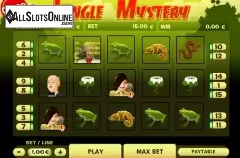 Game Workflow screen. Jungle Mystery from PAF