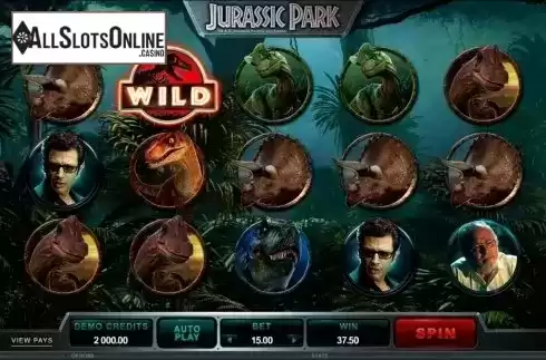 Screen9. Jurassic Park from Microgaming