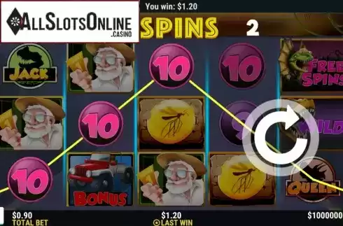 Win Screen 3. Jurassic Wins from Slot Factory