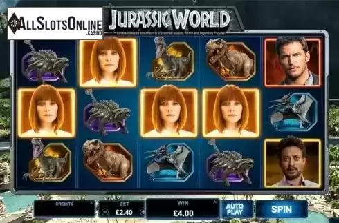 Screen 1. Jurassic World from Microgaming