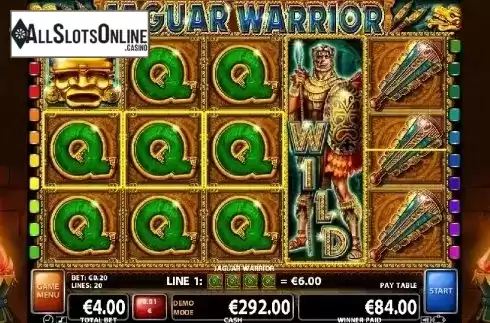 Win Screen 2. Jaguar Warrior from Casino Technology