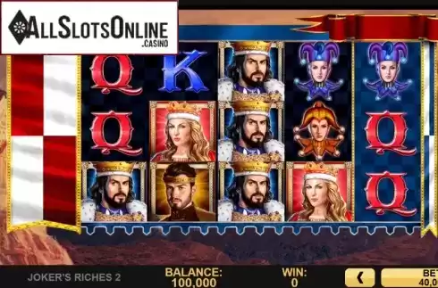 Reel Screen. Jokers Riches 2 from High 5 Games