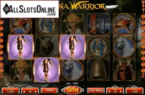 Win Screen 1. Katana Warrior from Probability Gaming