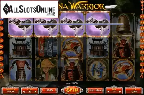 Win Screen 2. Katana Warrior from Probability Gaming