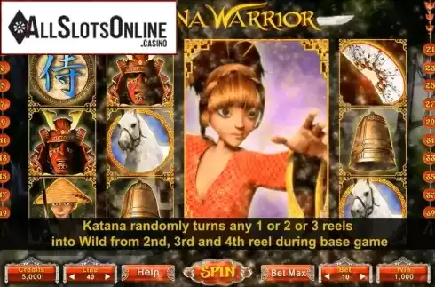 Win Screen 3. Katana Warrior from Probability Gaming