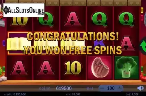 Free Spins Win Screen 2