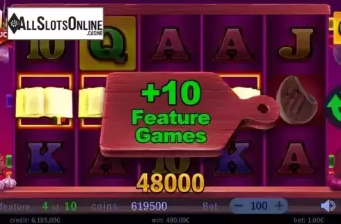 Free Spins Win Screen