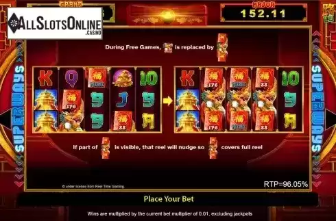 Free Spins Feature screen