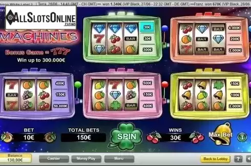 Screen 3. Lucky Machines from NeoGames