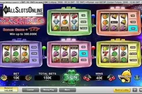 Screen 4. Lucky Machines from NeoGames