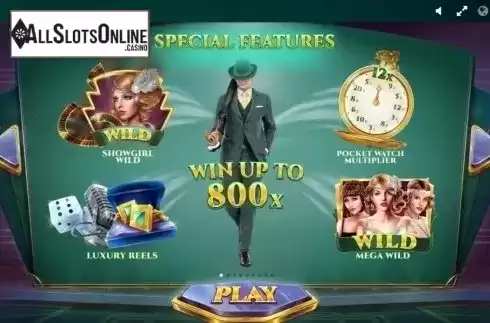 Intro screen. Lucky Mr Green from Red Tiger