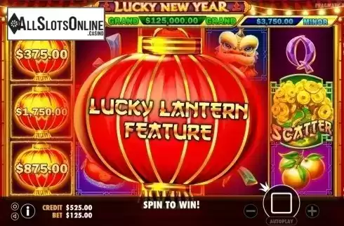 Lucky lantern feature. Lucky New Year from Pragmatic Play