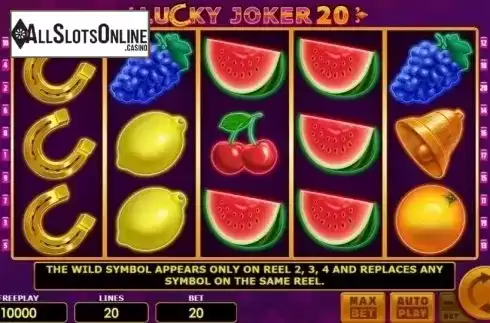 Reel Screen. Lucky Joker 20 from Amatic Industries