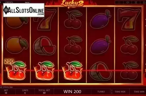 Win Screen. Lucky Streak 2 from Endorphina