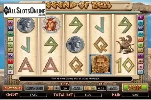 Screen1. Legend of Zeus from Bwin.Party