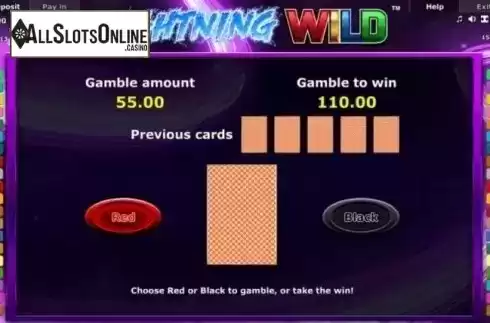 Gamble. Lightning Wild from Greentube