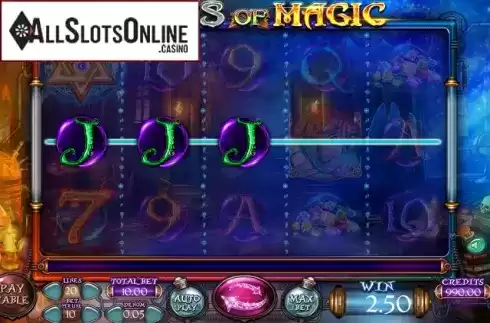 Win Screen. Lines of Magic from Felix Gaming