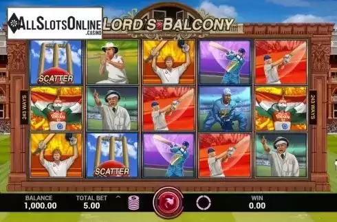 Reel Screen. Lords Balcony from Indi Slots