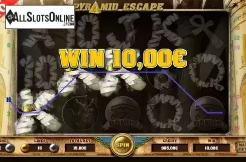 Win screen. Pyramid Escape from Capecod Gaming
