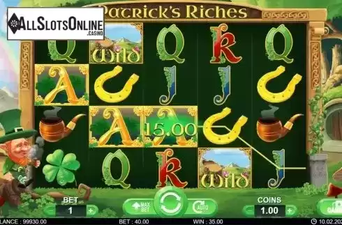 Win screen 2. Patric’s Riches from 7mojos