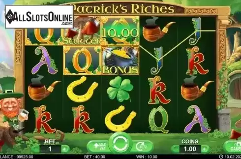 Win screen 3. Patric’s Riches from 7mojos