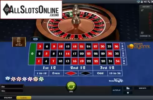 Game workflow 4. Penny Roulette from Playtech