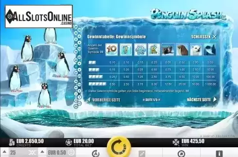 Screen2. Penguin Splash from Rabcat