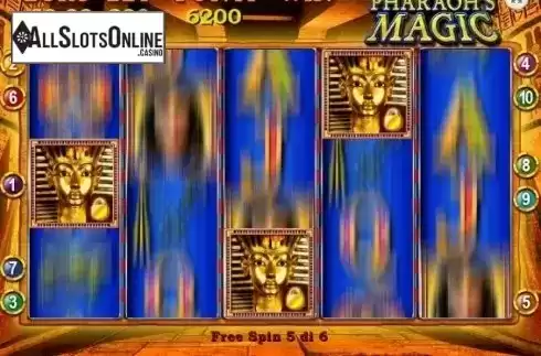 Free Spins screen. Pharaoh's Magic from Magic Dreams