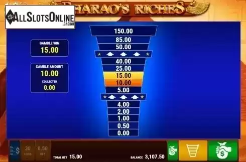 Screen 4. Pharao's Riches from Gamomat