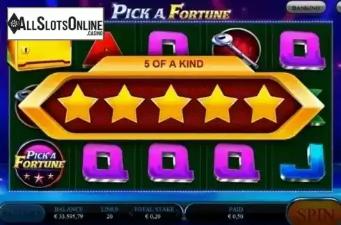 Screen 2. Pick A Fortune from Sigma Gaming