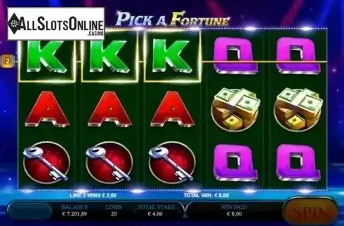 Screen 3. Pick A Fortune from Sigma Gaming