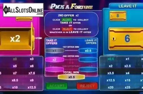 Screen 6. Pick A Fortune from Sigma Gaming