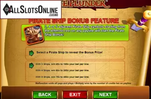 Screen6. Pirate Plunder from Amaya
