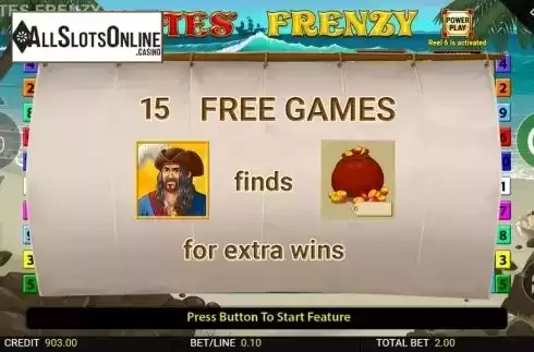 Free Spins 1. Pirates Frenzy from Blueprint