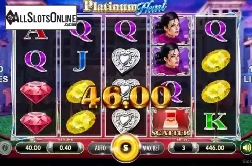 Win Screen 3. Platinum Heart from SlotVision