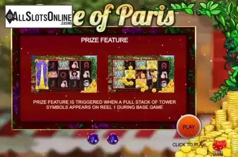 Start Screen. Prize of Paris from 2by2 Gaming